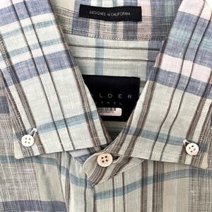 Calder Carmel Button Down Shirt Linen
